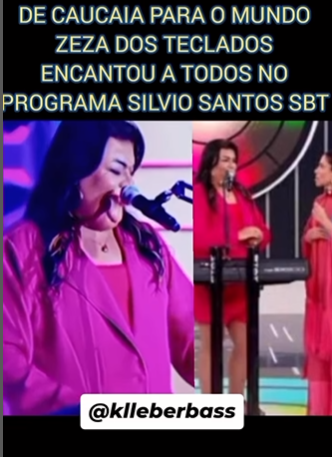 O CANTOR TRANS ZEZA DOS TECLADOS ESTEVE NO PROGRAMA SILVIO SANTOS