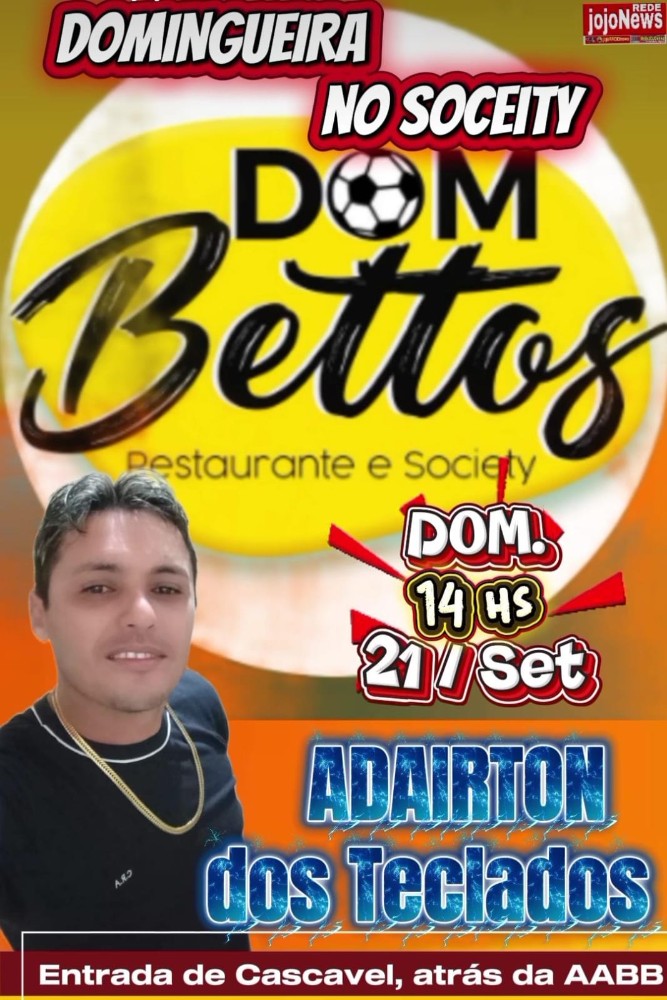 ADAIRTON DOS TECLADOS  NESTE DOMINGO  (21/Set) no Soceity DomBettos  14 horas